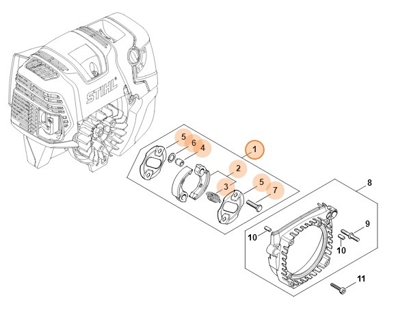 Sprzęgło, Stihl 41801602250