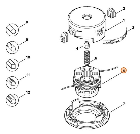 Szpula zamienna, Stihl 40027133003