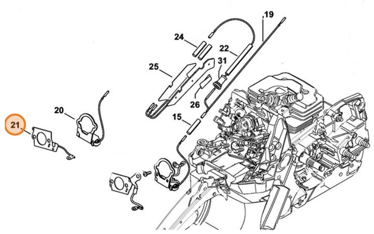 Element grzewczy, Stihl 11404345100