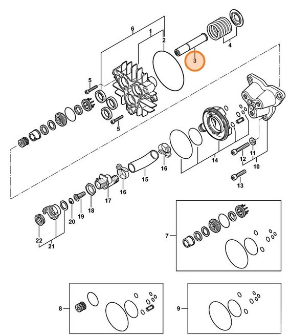 Zestaw tłoka, Stihl 47807607000