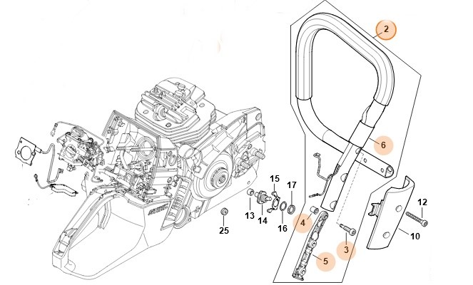 Uchwyt rurowy, Stihl 11447901721