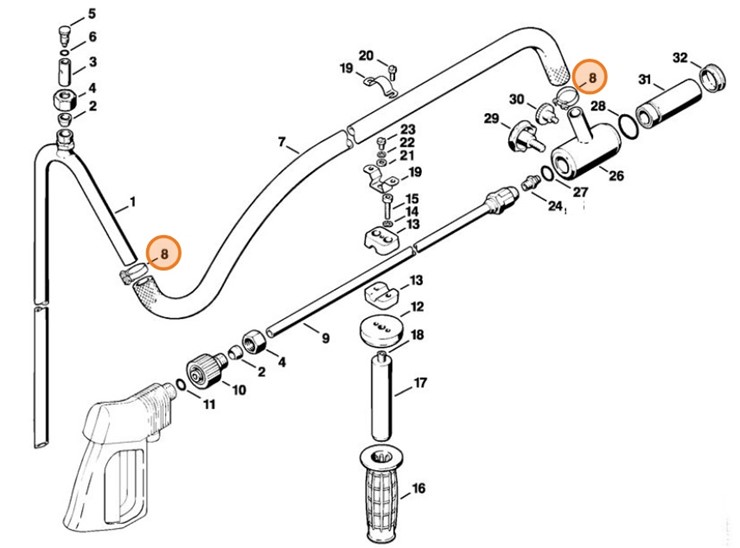 Taśma zaciskowa 20-32, Stihl 97710212250