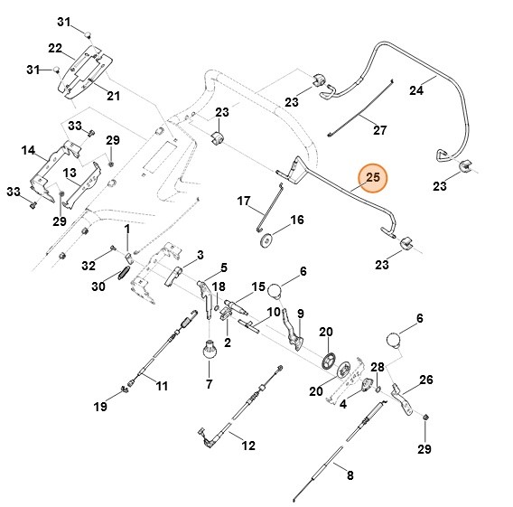 Dźwignia włączająca, Stihl 63787601510