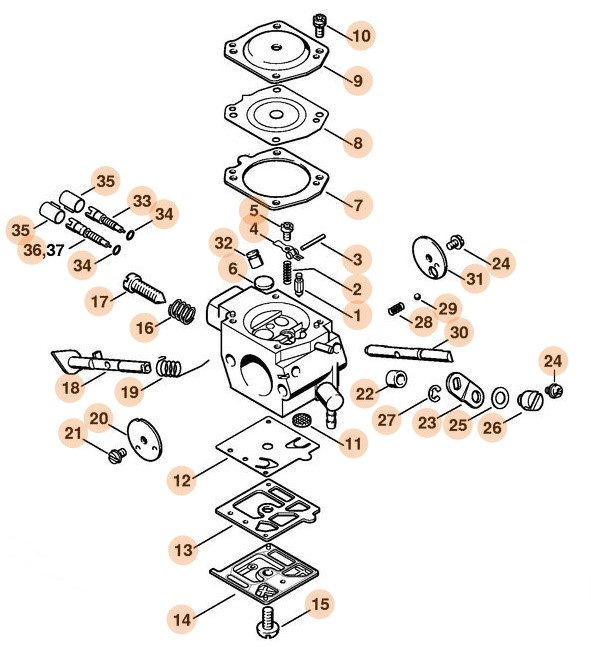 Gaźnik HD-22, Stihl 41161200603