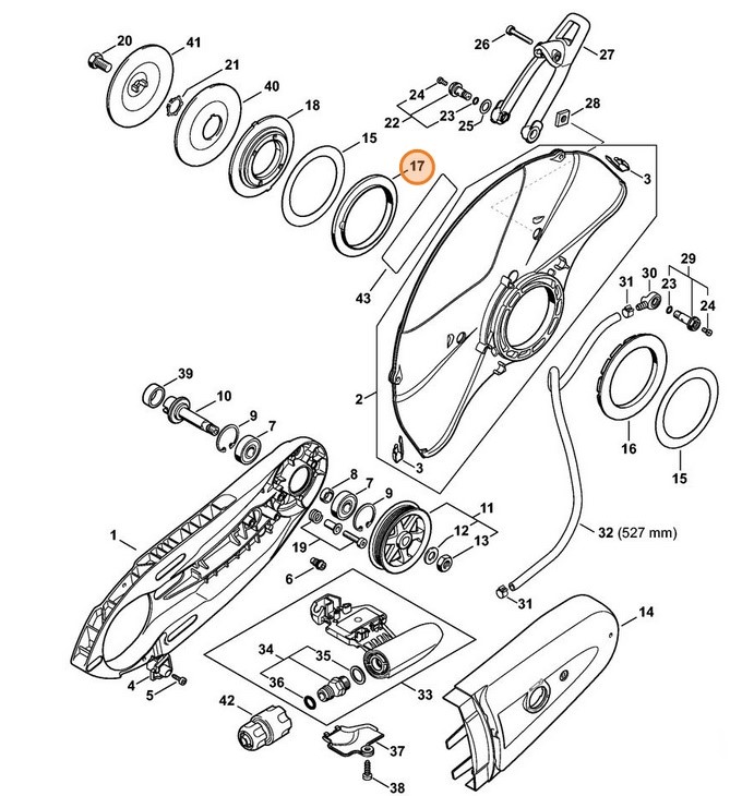 Pierścień gumowy, Stihl 42247068801
