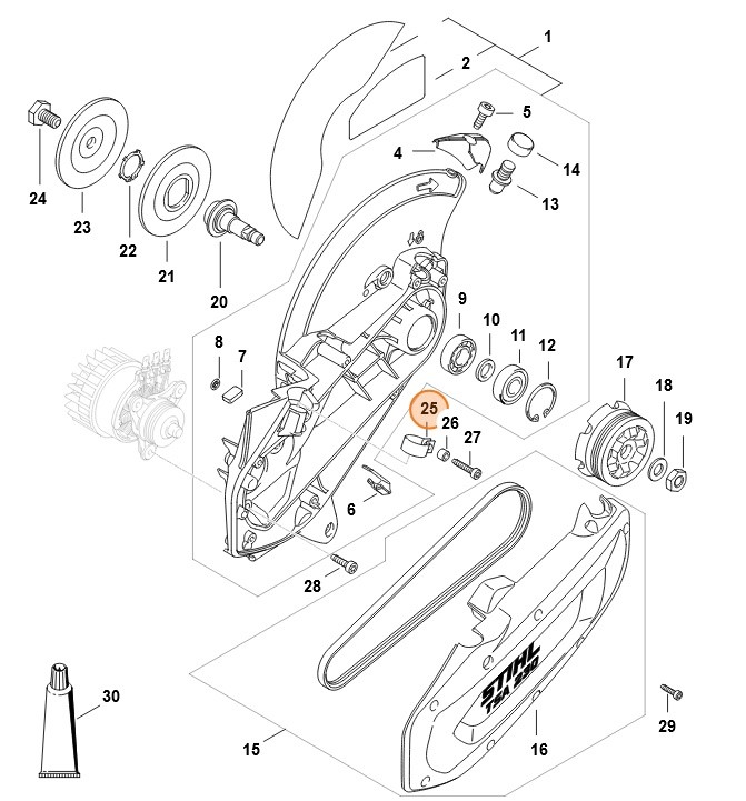 Obejma zaciskowa, Stihl 48647919400