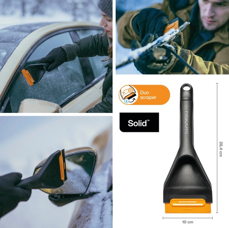 Skrobak podwójny do szyb SOLID, Fiskars 1078497