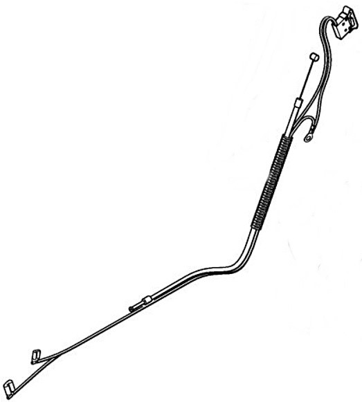 Cięgno sterowania główną przepustnicą, Stihl 42411801100