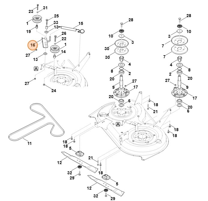 Ramię naprężające, Stihl 61657600800