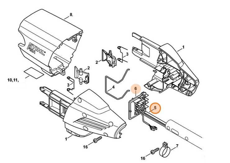 Wiązka kabli, Stihl 48634403010