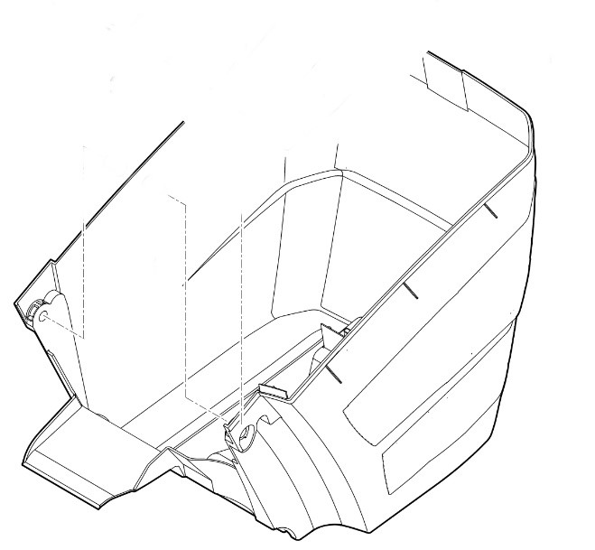 Dolna część kosza na trawę, Stihl 63647039606