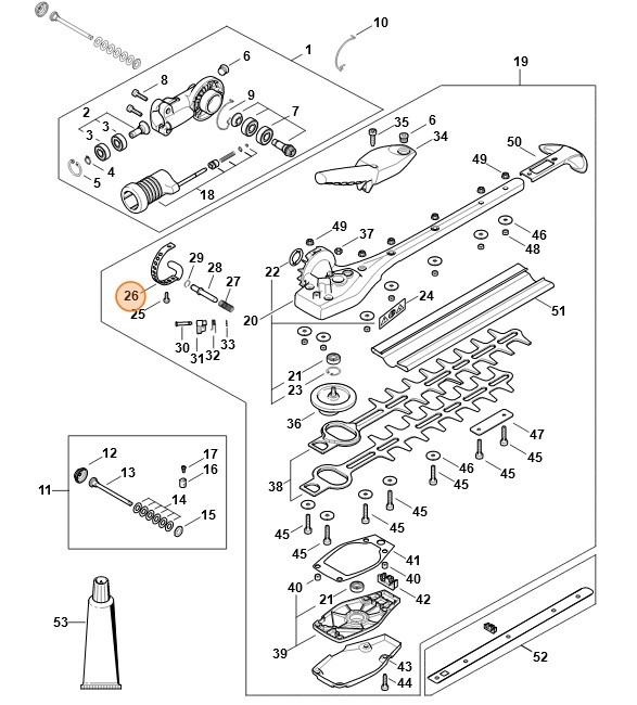 Listwa ryglująca, Stihl 42436424601