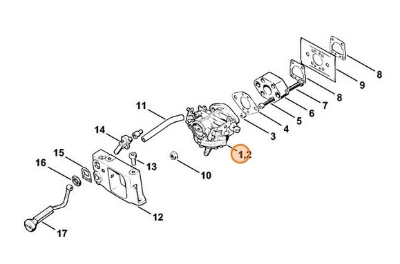Gaźnik LA-S168A, Stihl 43081200600