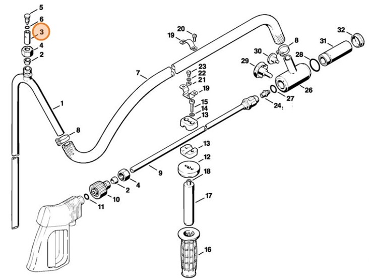 Obudowa zaworu, Stihl 49005030400