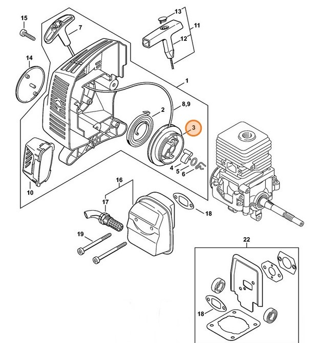 Rolka linki, Stihl 46011950400