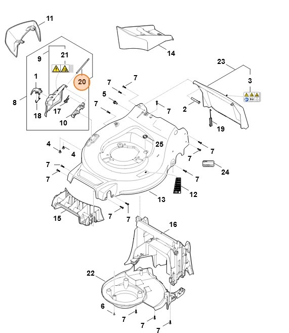 Trzpień, Stihl WA417039000