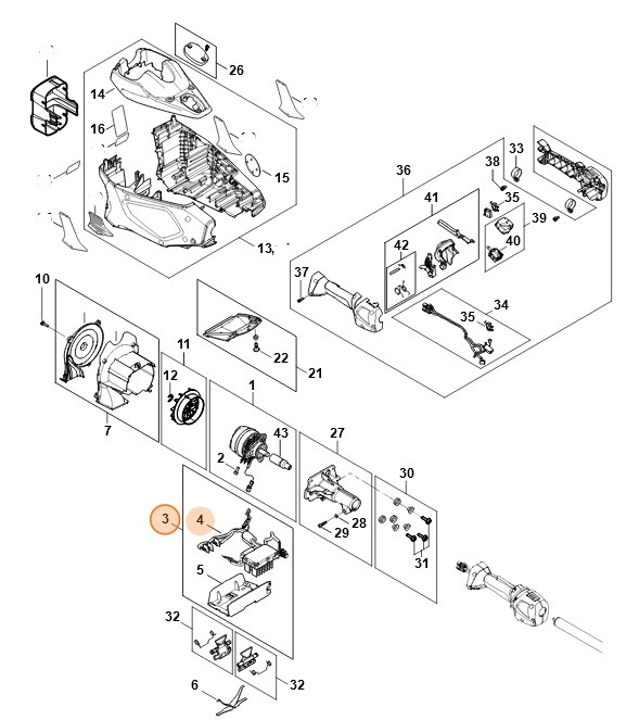 Moduł elektroniczny, Stihl FA024301402