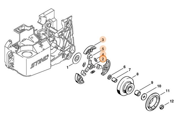 Sprzęgło, Stihl 42211602000