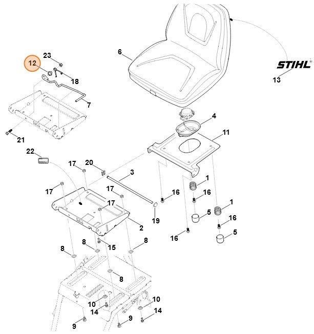 Tulejka z kołnierzem, Stihl 61407633210