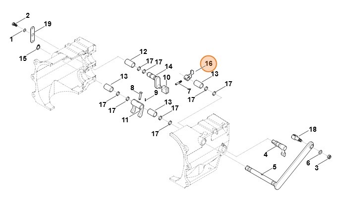 Dźwignia włączająca, Stihl 62516433600