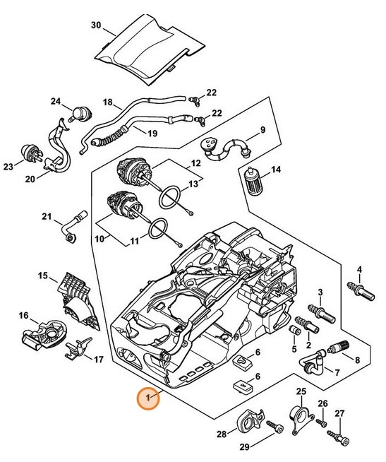 Obudowa silnika, Stihl 11370203005