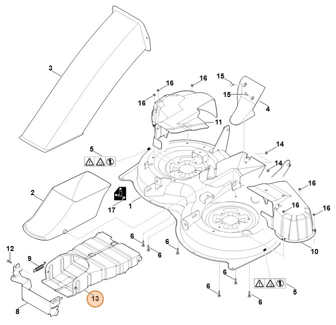 Pokrywa, Stihl 61657802050