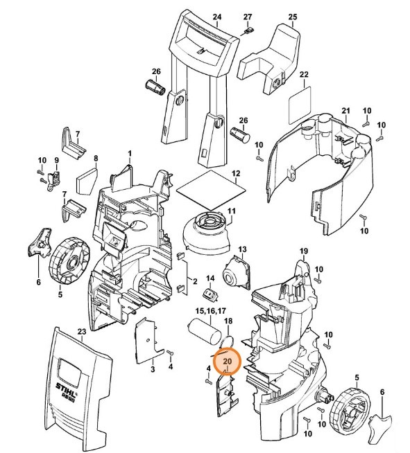 Osłona lewa, Stihl 47757917500