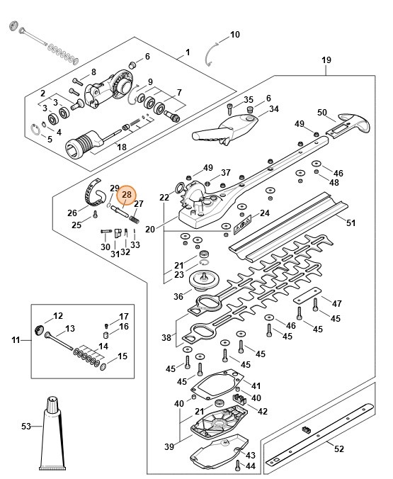 Trzpień ryglujący, Stihl 42436424500