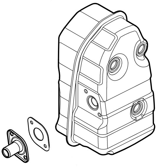 Tłumik wydechu spalin, Stihl 42441400601