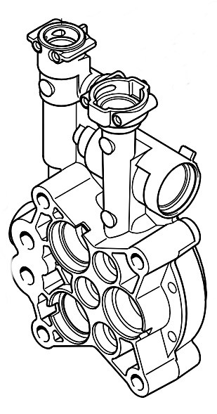 Korpus pompy, Stihl 49506470404