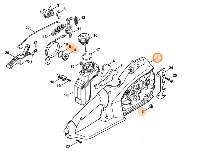Korpus rękojeści, Stihl 12107901002