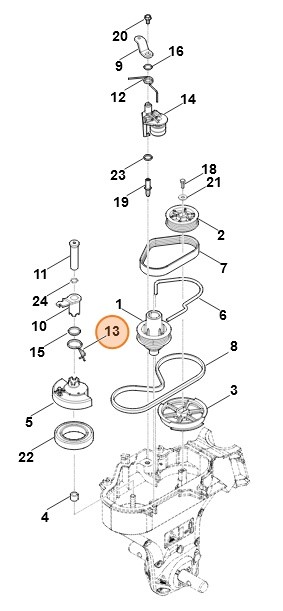 Sprężyna kątowa, Stihl 62417165610