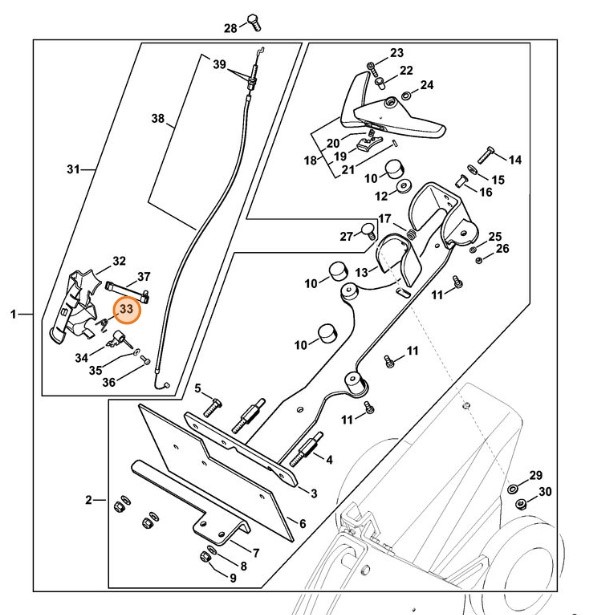 Sprężyna ramieniowa, Stihl 42241824502