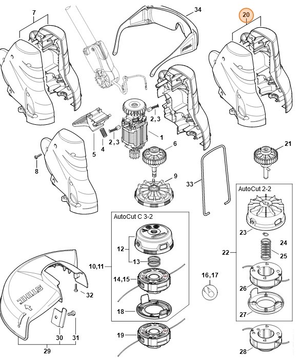 Obudowa silnika, Stihl 48166000800