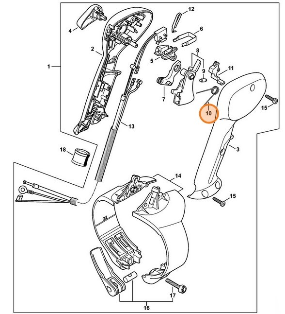 Sprężyna ramieniowa, Stihl 42441824501