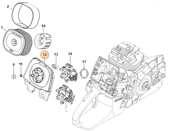 Podstawa filtra (dno), Stihl 11441401200