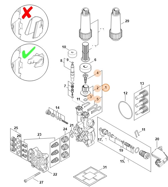 Korpus pompy, Stihl 49507004001