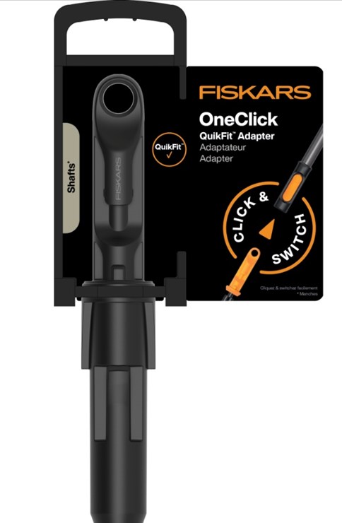 Adapter do łączenia trzonka OneClick z głowicą QuikFit, Fiskars 1080703