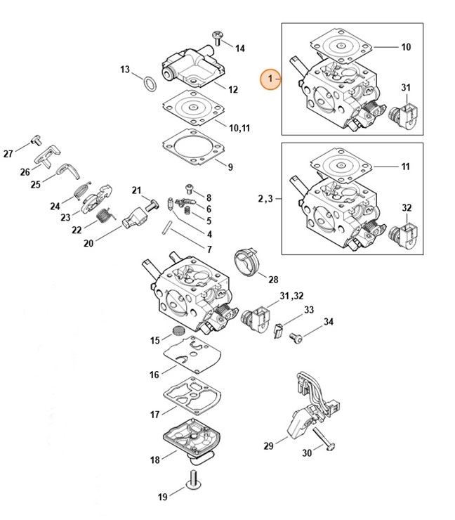 Gaźnik 1145/22, Stihl 11451200622