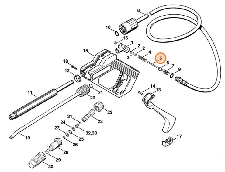 Trzpień mocujący, Stihl 49155030700