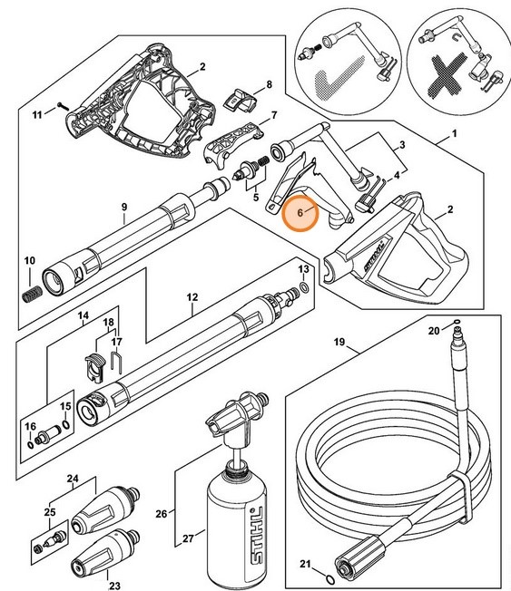 Dźwignia, Stihl 49505021501