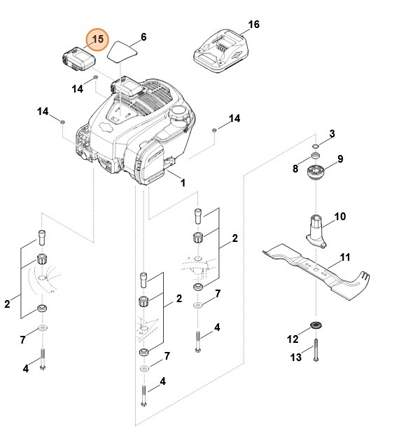Akumulator B&S (10,8V) 00004006500 597189 InStart 593560 