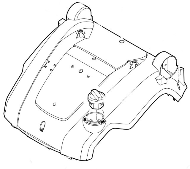Pokrywa silnika kompl., Stihl 62917602205