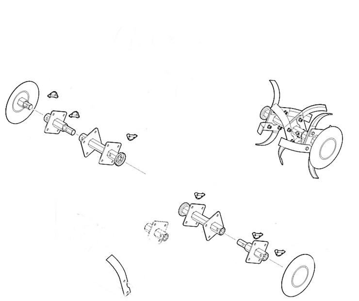 Zespół roboczy kompl., lewy, Stihl 62507100200