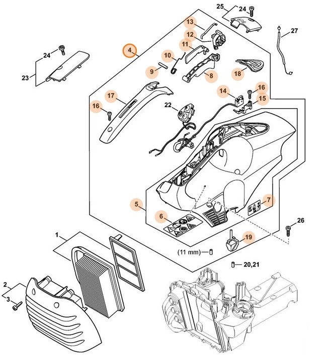 Pokrywa, Stihl 42500801600