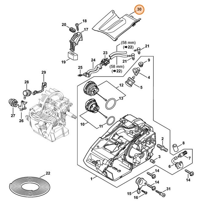 Pokrywka, Stihl 11460211102