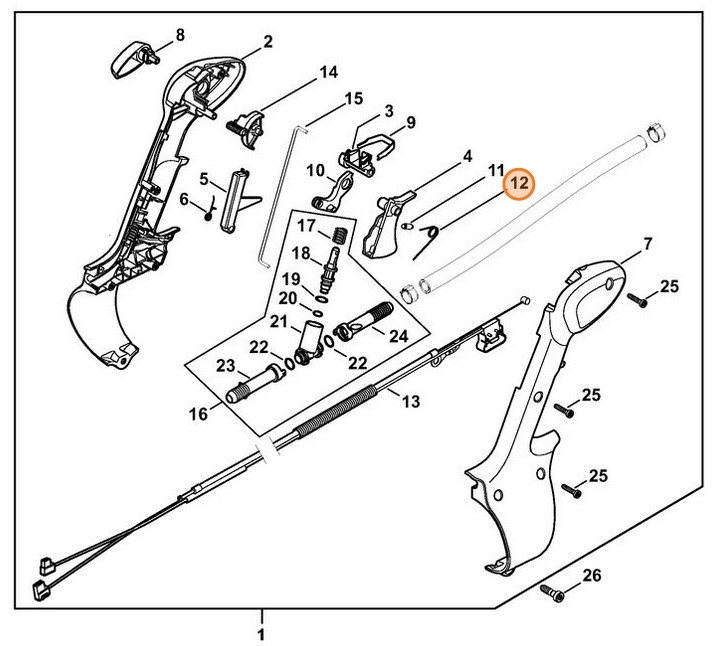 Sprężyna ramieniowa, Stihl 42441824500