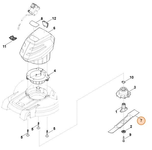 Nóż, Stihl 63587020115