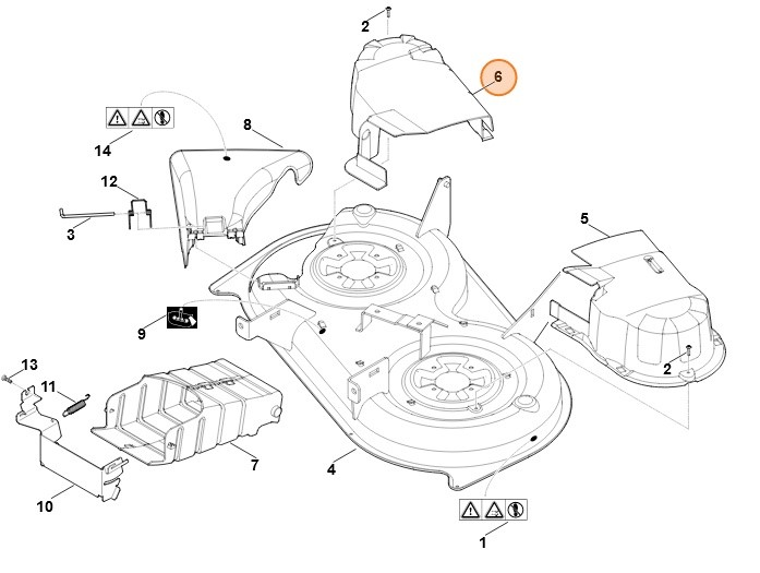 Osłona prawa, Stihl 61657802040