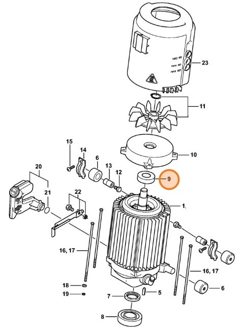 Łożysko toczne 6205-2Z, Stihl 95030036862